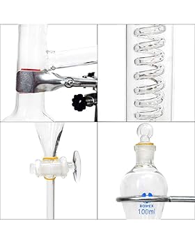 Amazon.co.jp: 500Ml 実験用ガラス器具キット 化学